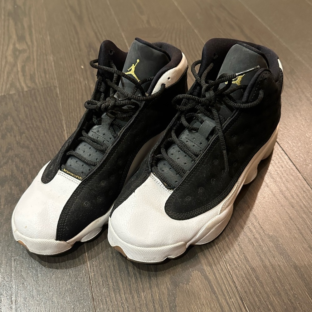 Black and White Air Jordan Sneakers